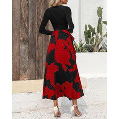 Side slit detail on the midi dress