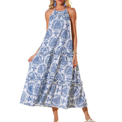 Lilly boho dress, print and fabric detail