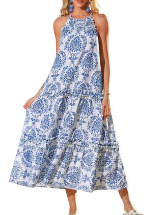 Lilly boho dress, print and fabric detail