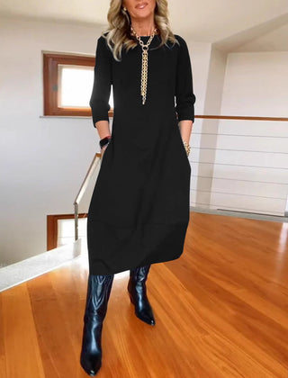Anora dress fabric and drape