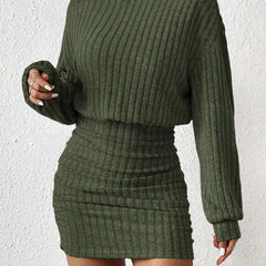Poppy dress ribbed texture
