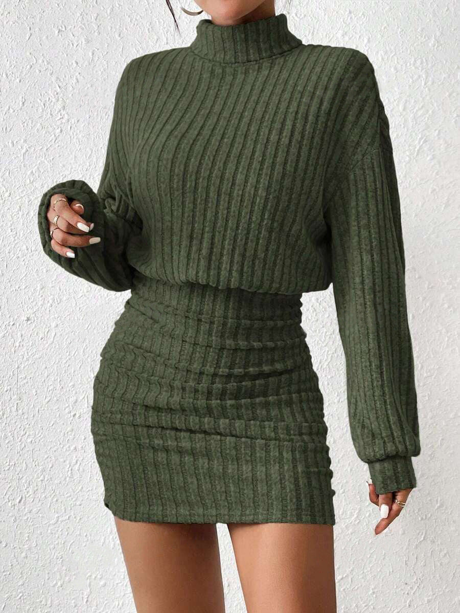 Poppy dress ribbed texture