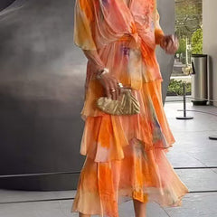 Genevieve Layered Floral Sun Dress