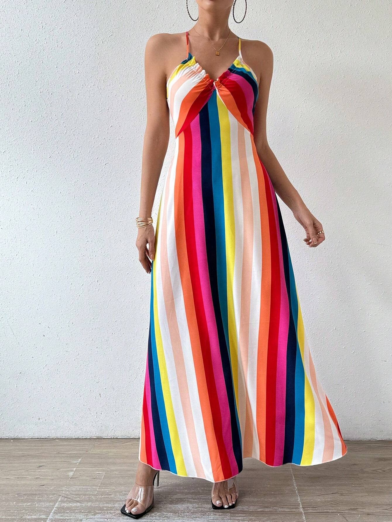 Maja dress worn full length