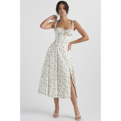 Lace up detail at the neckline