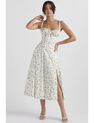 Lace up detail at the neckline