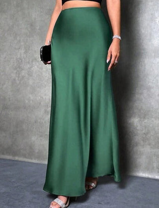 Satin skirt shown in a further colour option
