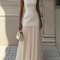 Shania Pleated Maxi Dress