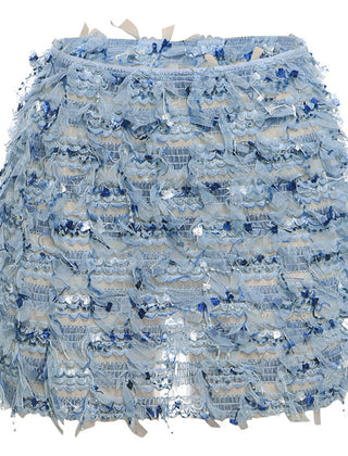Fringe mini skirt in an alternate colourway