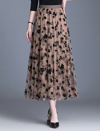 Floral midi skirt shown in an alternate colour