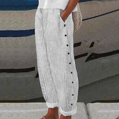 Inaya striped trousers front view