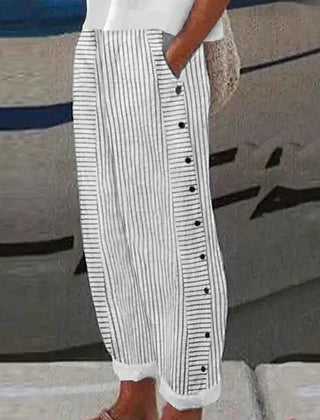 Inaya striped trousers front view