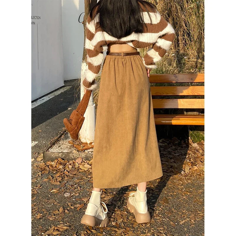 Side view showing the A line drape