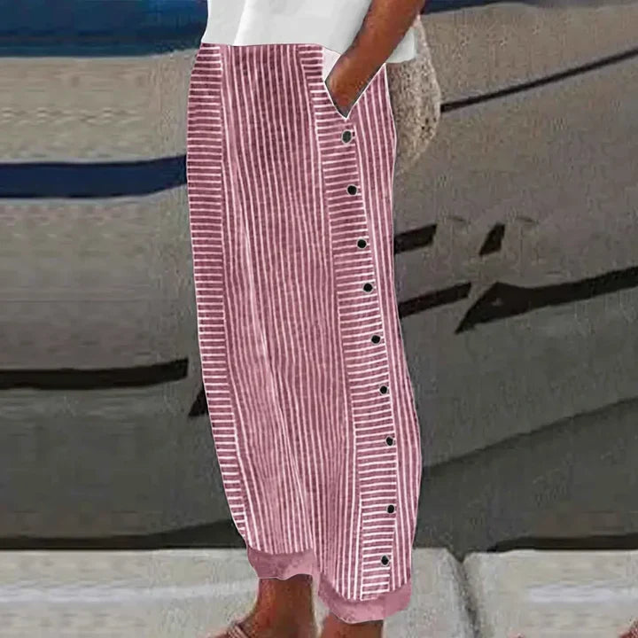 Inaya trousers tapered leg shape
