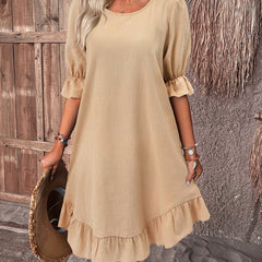 Emilie dress worn full length