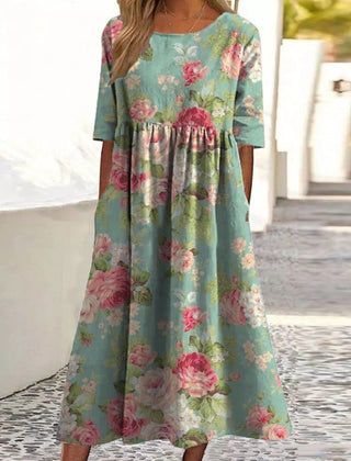 Embroidered midi dress colour options