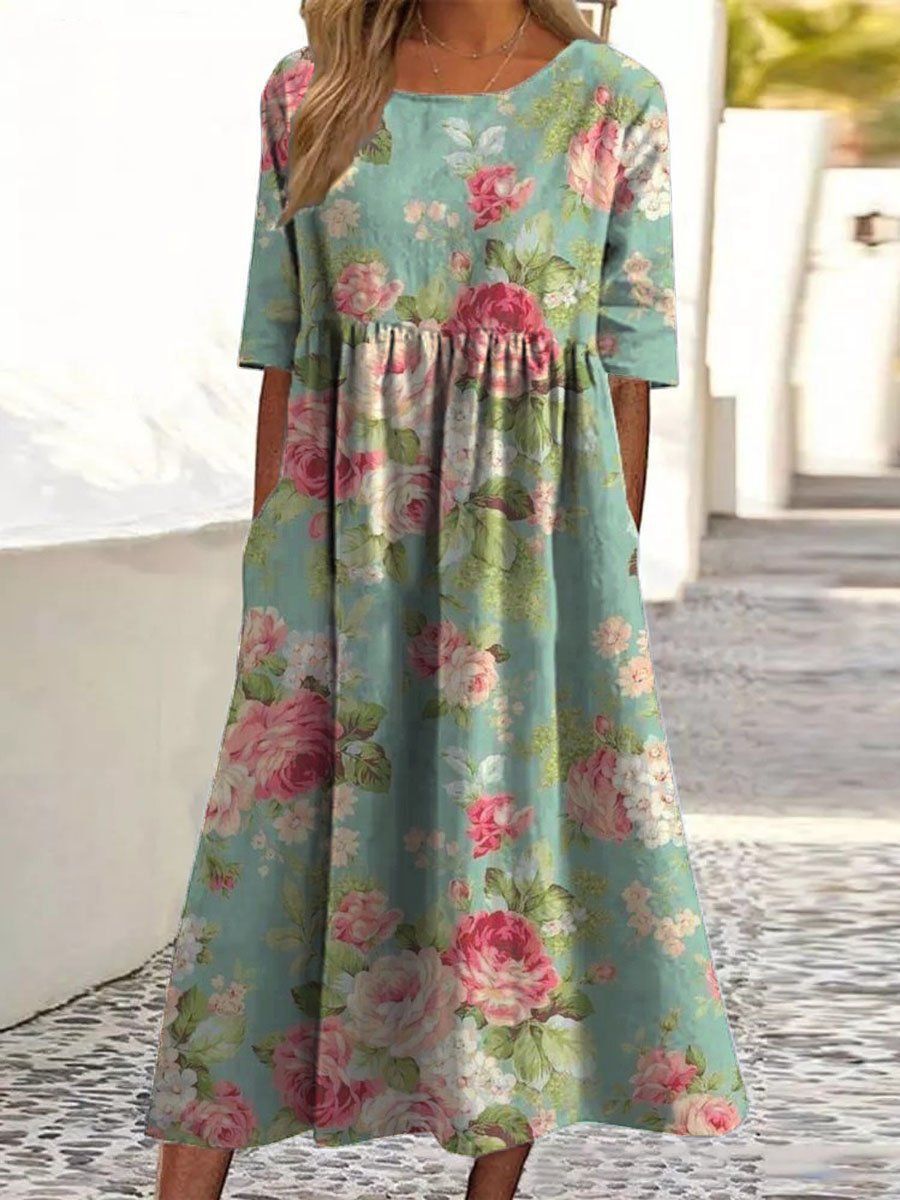 Embroidered midi dress colour options