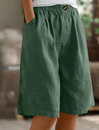 Miller shorts worn with a relaxed summer top