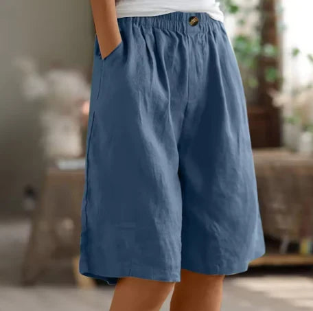 Miller shorts styled with a loose shirt