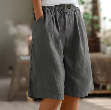 Miller shorts shown on model from the side