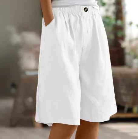 Miller shorts in a light neutral tone