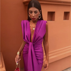 Marguerite Elegant Pleated Dress