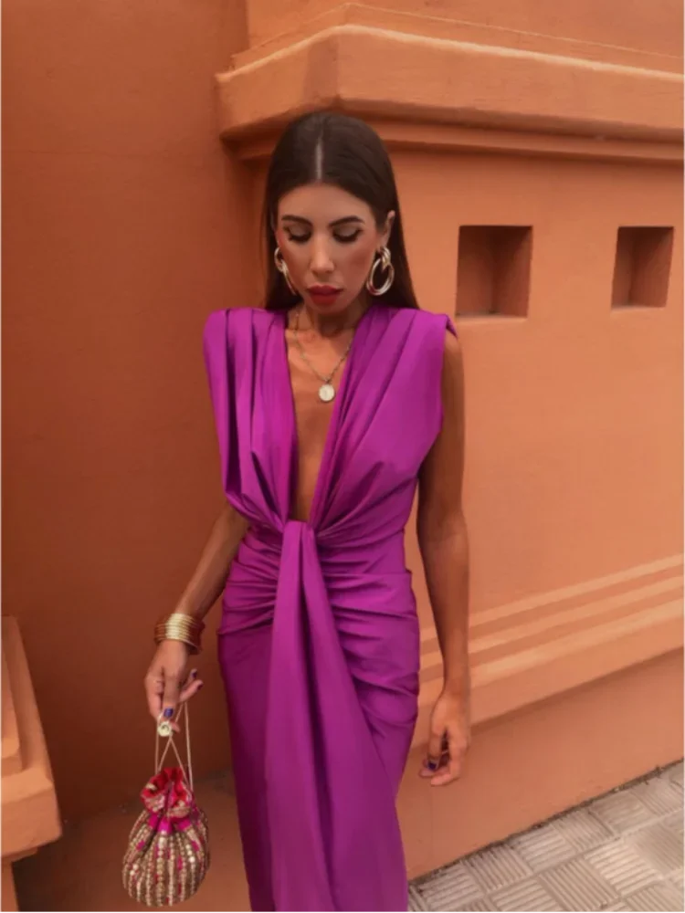 Marguerite Elegant Pleated Dress