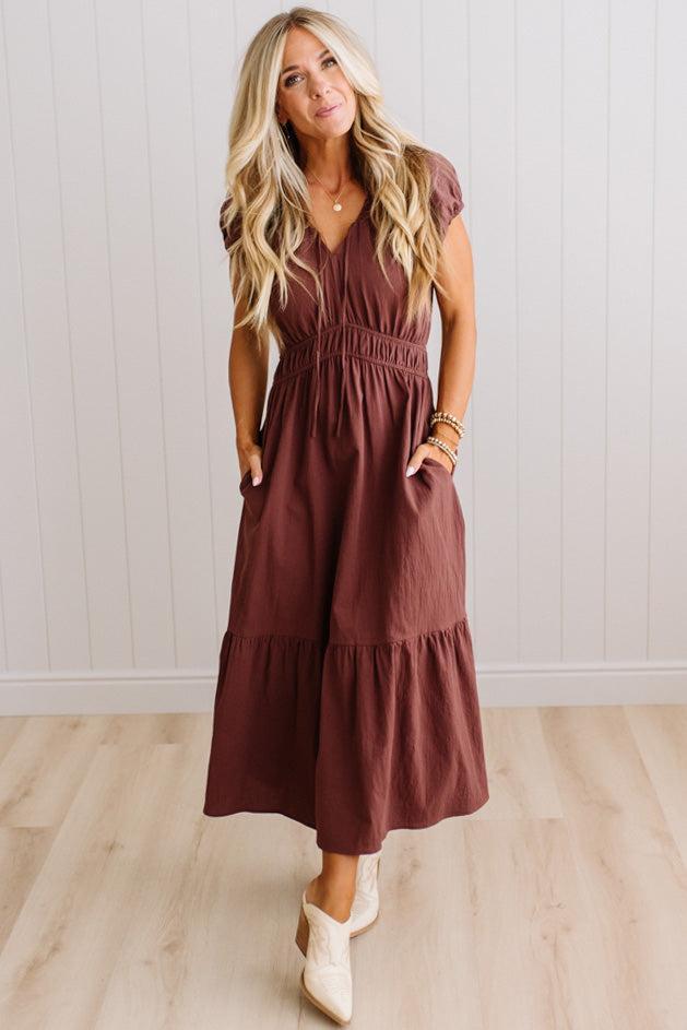 Tanya midi dress, front