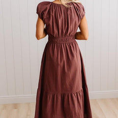 Tanya midi dress, back