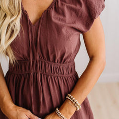 Tanya midi dress, hem detail