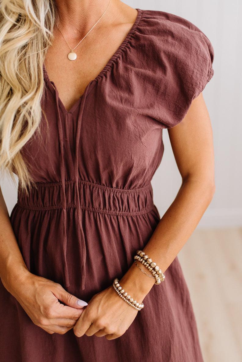 Tanya midi dress, hem detail
