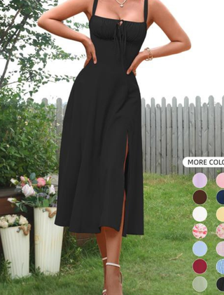 Megan corset dress colour options
