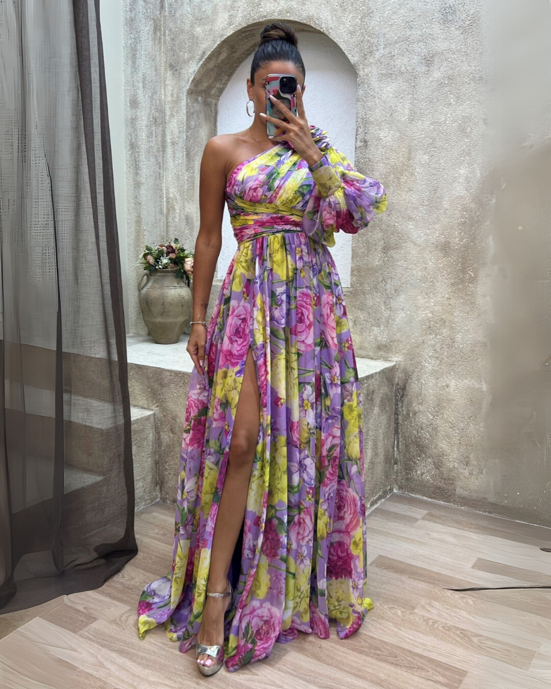 Mabel Blossom Drama Dress | Long Sleeve Maxi Dress