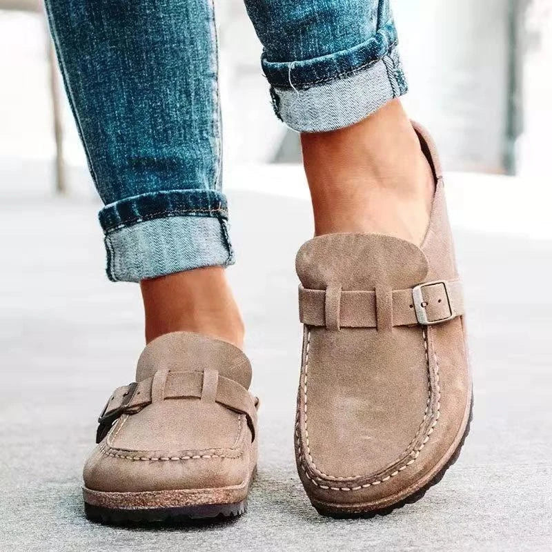 Alessia slip-on loafers in khaki