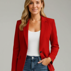 Sloane notched lapel single button blazer