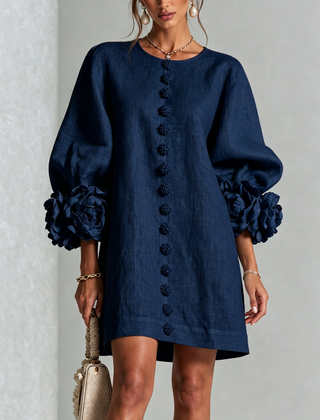 Annika Rosette-Cuff Mini Dress