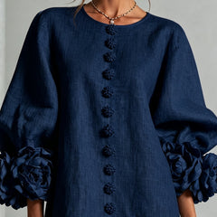 Annika Rosette-Cuff Mini Dress