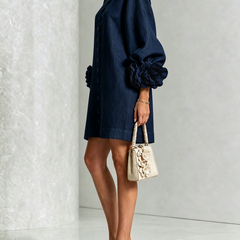Annika Rosette-Cuff Mini Dress