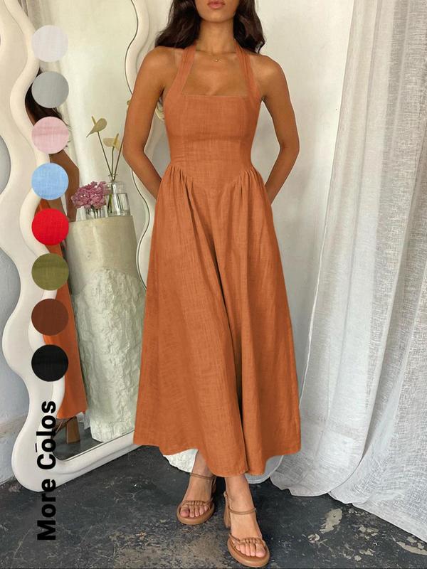 Billie dress styled with sandals