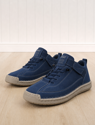 Hazel cushioned comfort sneakers in blue