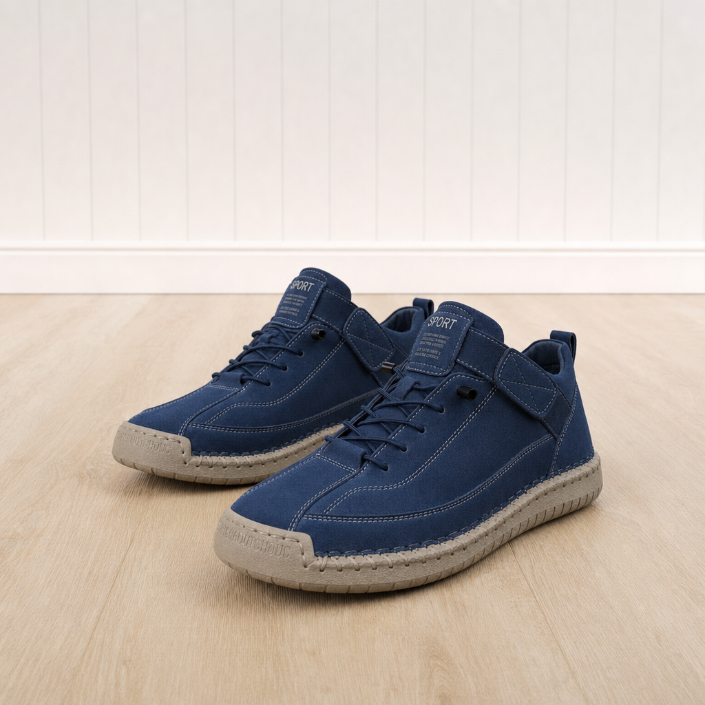 Hazel cushioned comfort sneakers in blue