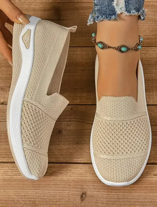 Azalea slip-on sneakers in beige