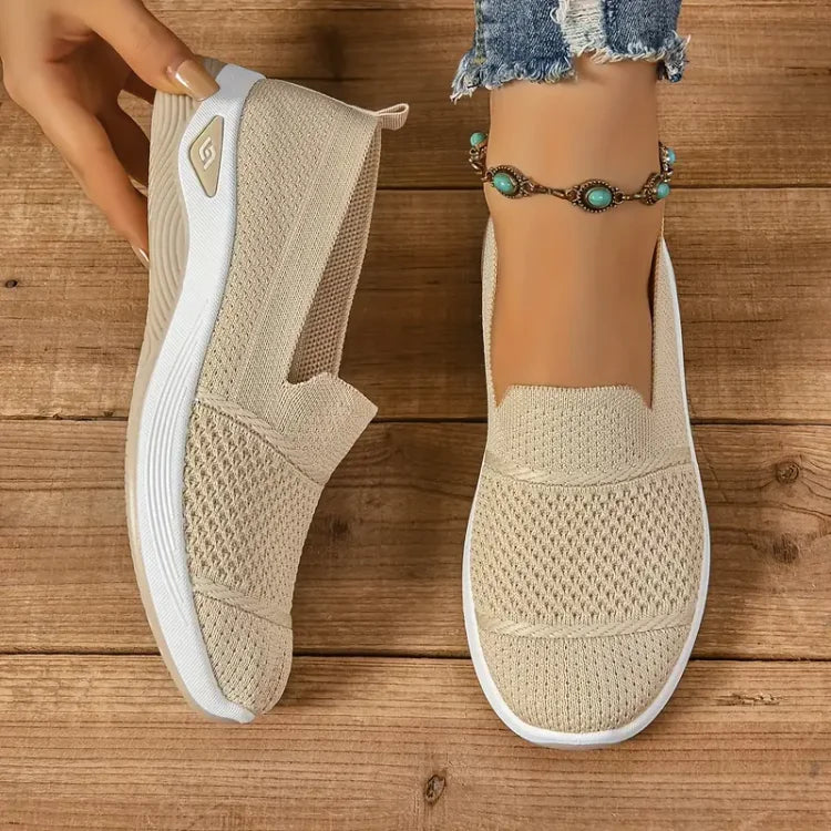 Azalea slip-on sneakers in beige