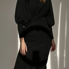 Dress shown in black