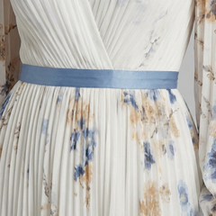 Lavinia Long Sleeve V Neck Floral Maxi Dress
