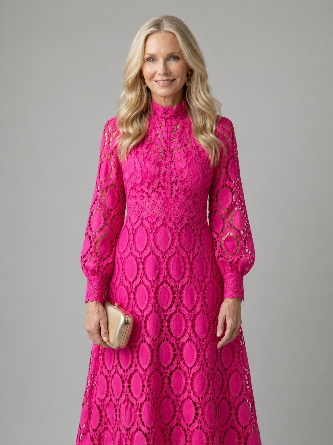 Eloah Lace Midi Dress, Elegant Lace Dress for Special Occasions