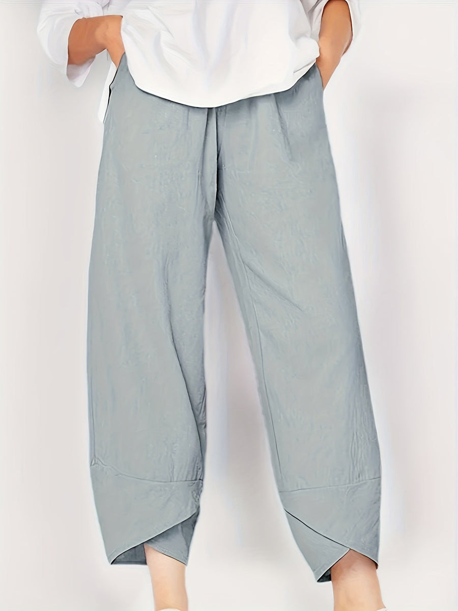 Kaeli trousers straight leg silhouette