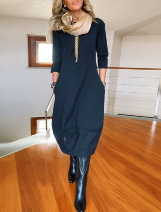Anora maxi dress front view