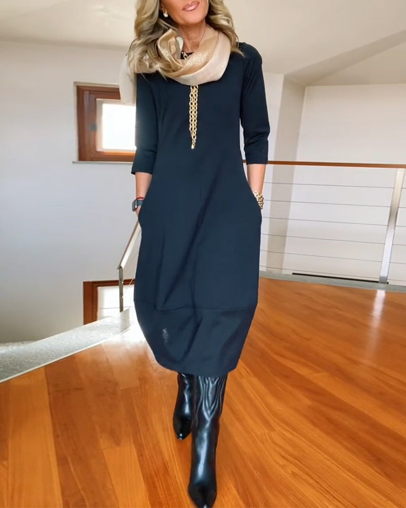 Anora maxi dress front view