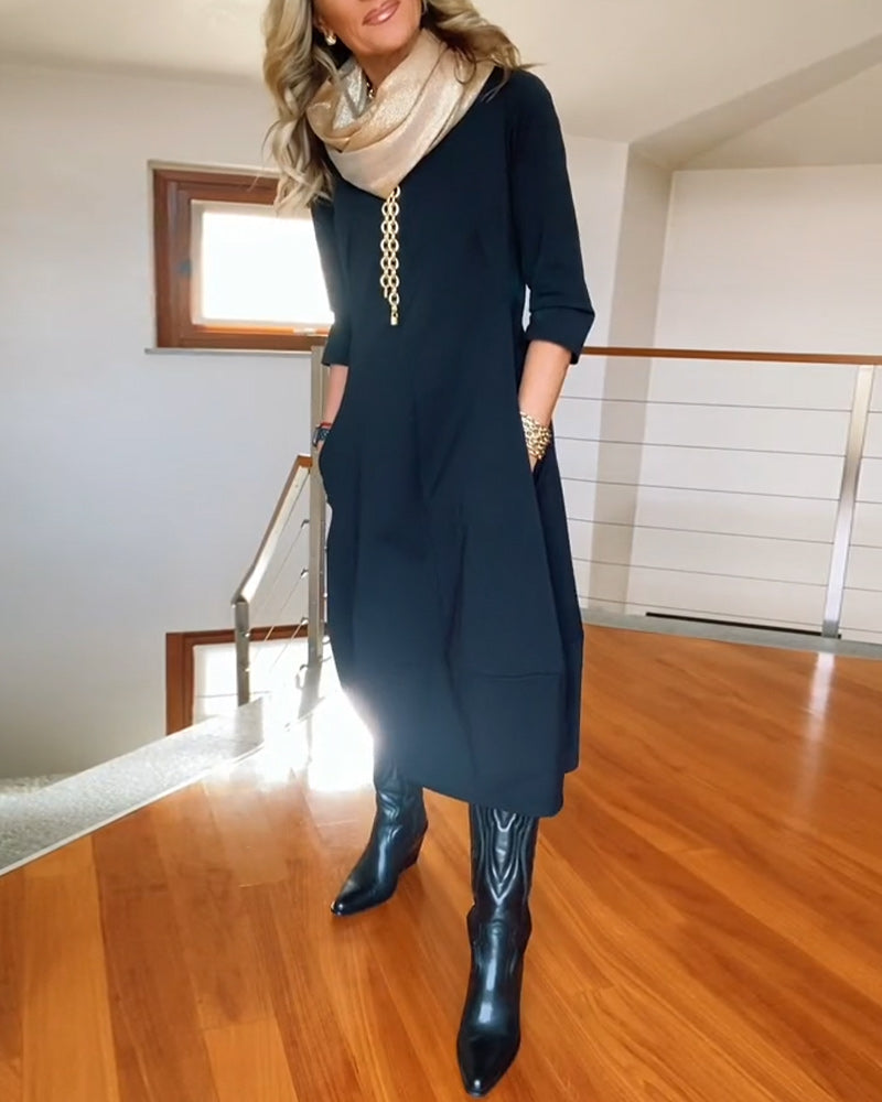 Anora maxi dress side view